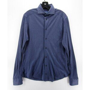 Men's Blue Casual Button Down Shirt